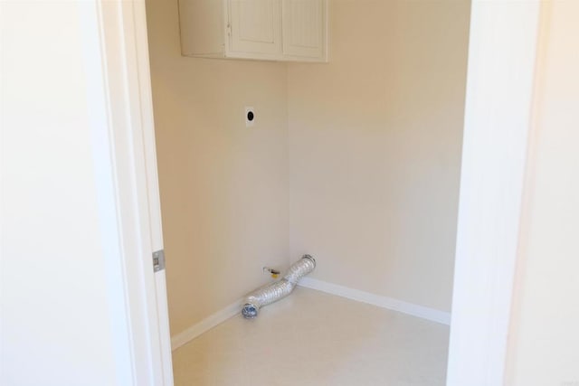7040 Whitewater St, Carlsbad, CA 92011 - laundry area featuring cabinet space and hookup for an electric dryer