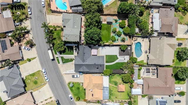 2546 Northmoor Dr, Corona, CA 92882 - aerial view of property and surrounding area with a pool and nearby suburban area