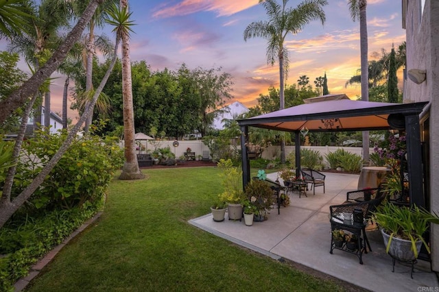 6839 Caminito Sueno, Carlsbad, CA 92009 - view of yard featuring a gazebo and a patio area