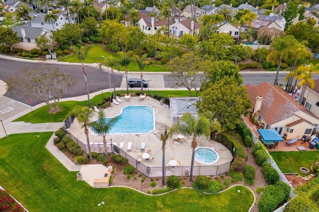 6839 Caminito Sueno, Carlsbad, CA 92009 - aerial perspective of suburban area featuring a pool