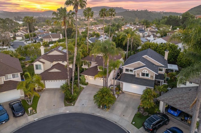 6839 Caminito Sueno, Carlsbad, CA 92009 - aerial perspective of suburban area with a mountain backdrop