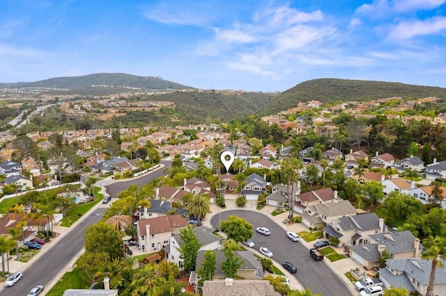 6839 Caminito Sueno, Carlsbad, CA 92009 - aerial view of property's location featuring nearby suburban area and a mountainous background