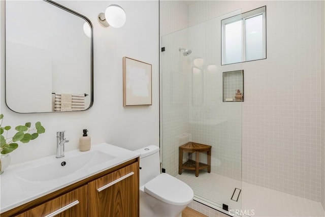 2240 Ewing St, Los Angeles, CA 90039 - full bathroom featuring vanity and a tile shower