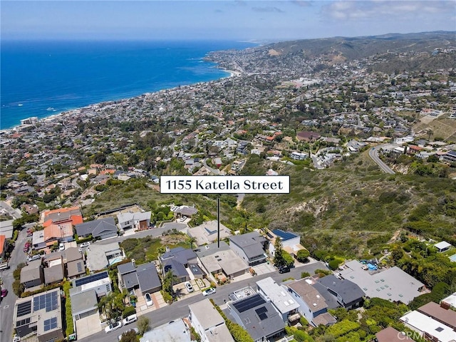 1155 Katella St, Laguna Beach, CA 92651 - aerial view of property and surrounding area with a large body of water and nearby suburban area