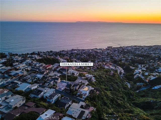1155 Katella St, Laguna Beach, CA 92651 - aerial view at dusk of a water view and a residential view