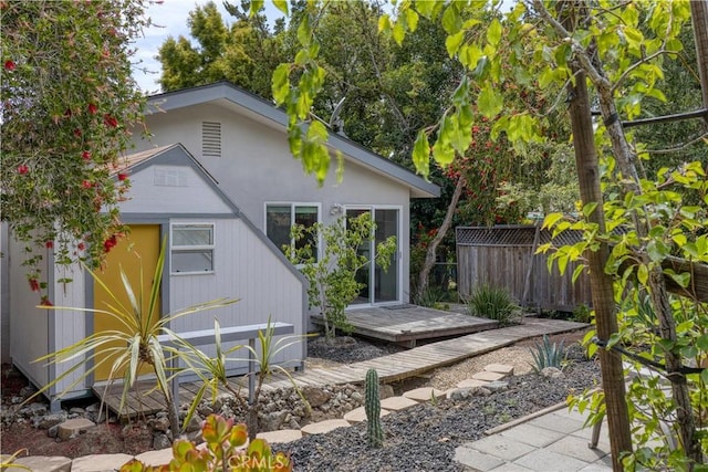 1770 Alrita St, San Luis Obispo, CA 93401 - rear view of property with a deck