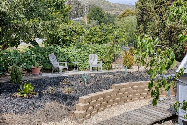 1770 Alrita St, San Luis Obispo, CA 93401 - view of yard featuring a mountain view and a patio