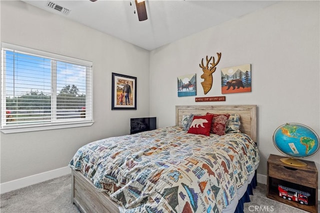 678 Colusa, Gridley, CA 95948 - bedroom with carpet, baseboards, and a ceiling fan