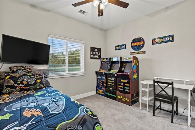 678 Colusa, Gridley, CA 95948 - bedroom featuring carpet flooring, baseboards, and ceiling fan