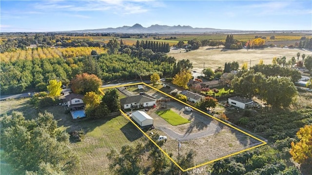 678 Colusa, Gridley, CA 95948 - overview of rural landscape featuring property parcel outlined and mountains