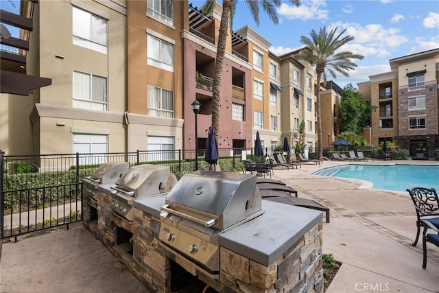 24585 Town Center Dr Unit 4308, Valencia, CA 91355 - community pool with a patio area