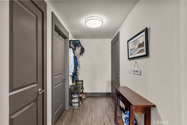 24585 Town Center Dr Unit 4308, Valencia, CA 91355 - hall with wood finished floors and baseboards