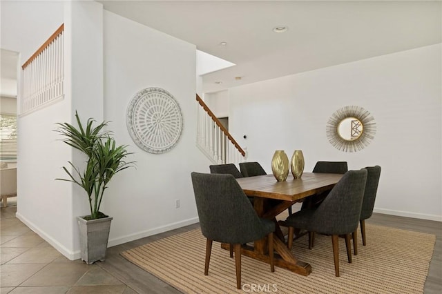 1665 Valley Falls Ave, Redlands, CA 92374 - dining area with stairway and baseboards