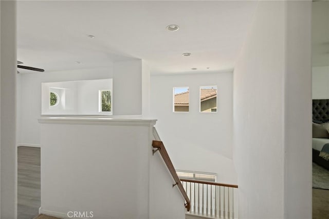 1665 Valley Falls Ave, Redlands, CA 92374 - stairway with recessed lighting and wood finished floors