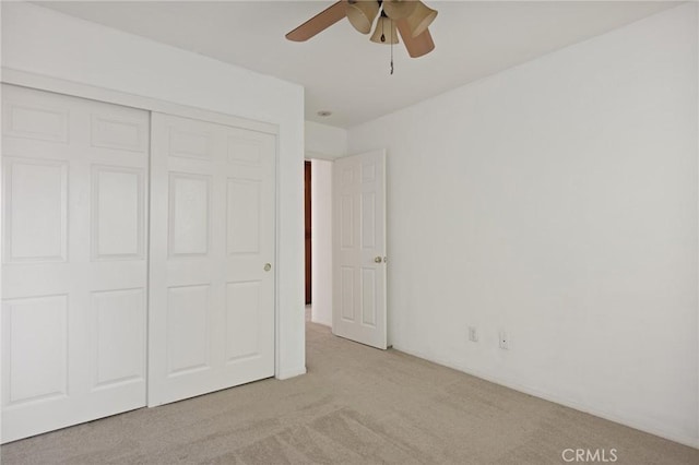 1665 Valley Falls Ave, Redlands, CA 92374 - unfurnished bedroom with carpet floors, a closet, and a ceiling fan