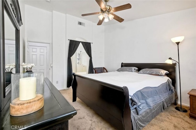 143 Brisas St, Oceanside, CA 92058 - bedroom featuring light carpet and a ceiling fan