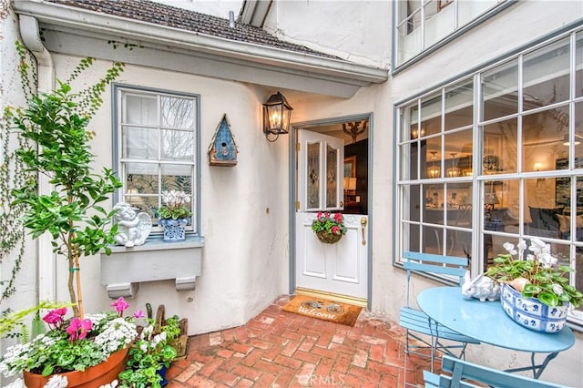 25536 Rue Terrase Unit 17, Laguna Niguel, CA 92677 - doorway to property featuring stucco siding
