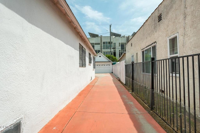 3247 La Clede Ave, Los Angeles, CA 90039 - view of property exterior with stucco siding and an outbuilding