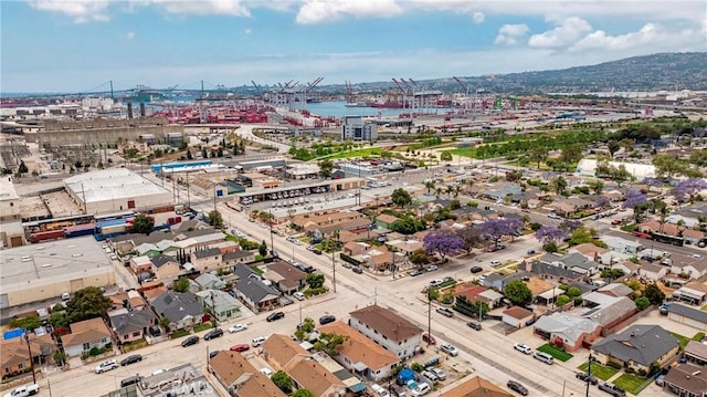 333 W D St, Wilmington, CA 90744 - aerial view of a notable bridge, industrial structures, and a large body of water