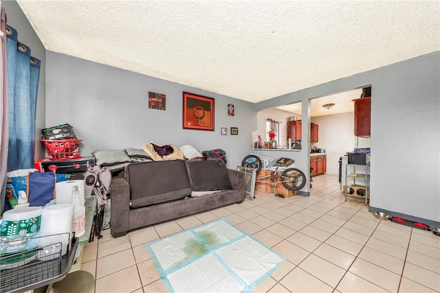 333 W D St, Wilmington, CA 90744 - living area with light tile patterned floors and a textured ceiling