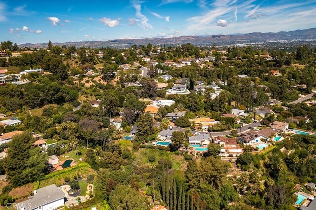 4420 Conchita Way, Tarzana, CA 91356 - aerial view of property's location with mountains