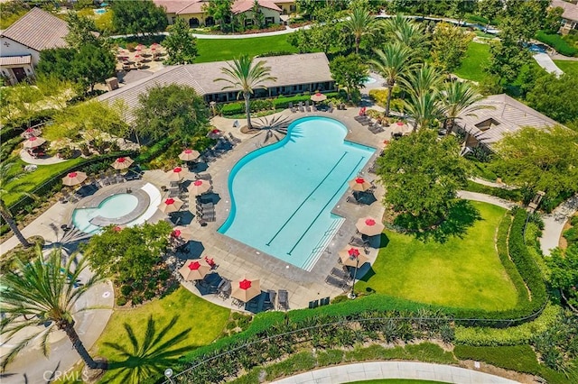 147 Luneta Ln, Rancho Mission Viejo, CA 92694 - aerial view of a pool