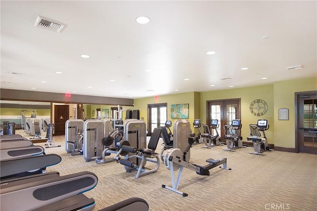 147 Luneta Ln, Rancho Mission Viejo, CA 92694 - exercise room with carpet floors, recessed lighting, and baseboards