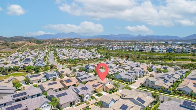 147 Luneta Ln, Rancho Mission Viejo, CA 92694 - aerial view of property and surrounding area featuring nearby suburban area and mountains