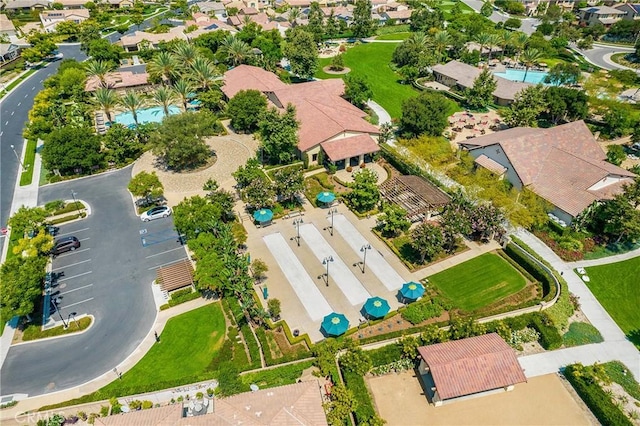 147 Luneta Ln, Rancho Mission Viejo, CA 92694 - aerial view of property and surrounding area featuring a pool and nearby suburban area