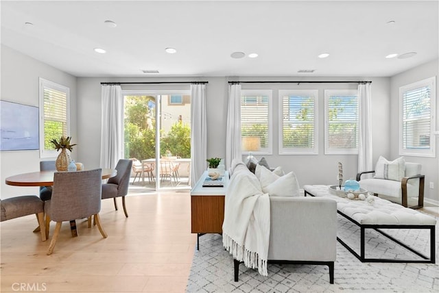 28 Fosco St, Rancho Mission Viejo, CA 92694 - living area featuring recessed lighting and light wood finished floors
