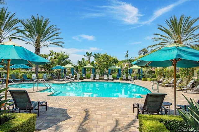28 Fosco St, Rancho Mission Viejo, CA 92694 - community pool with a patio area and a gazebo