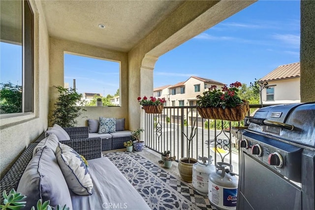 747 Spring Gdn, Irvine, CA 92618 - balcony with grilling area and an outdoor hangout area