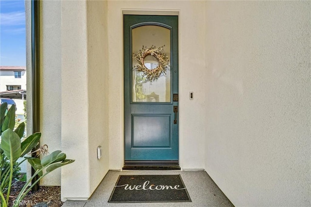 747 Spring Gdn, Irvine, CA 92618 - property entrance with stucco siding