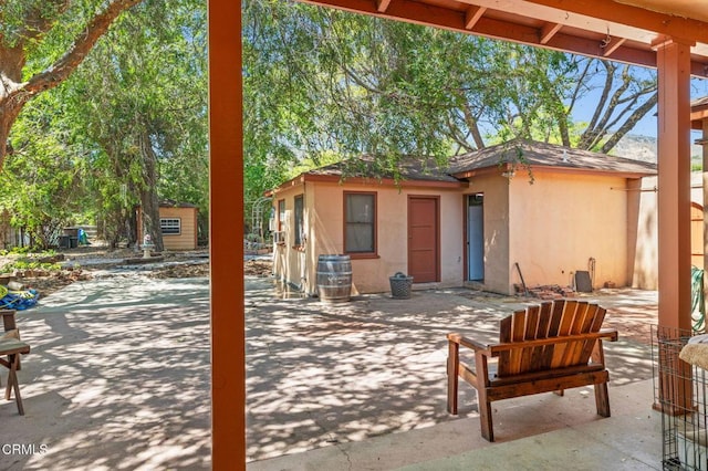 339 2nd St, Fillmore, CA 93015 - view of patio / terrace featuring an outbuilding