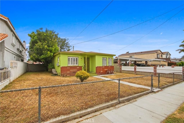 14508 Kingsdale Ave, Lawndale, CA 90260 - view of front of house with a fenced front yard and brick siding