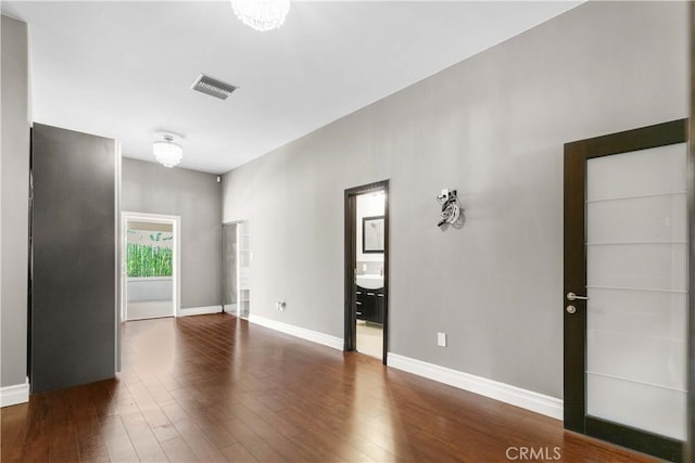 17206 Nugent Pl, Granada Hills, CA 91344 - unfurnished room with hardwood / wood-style floors and baseboards
