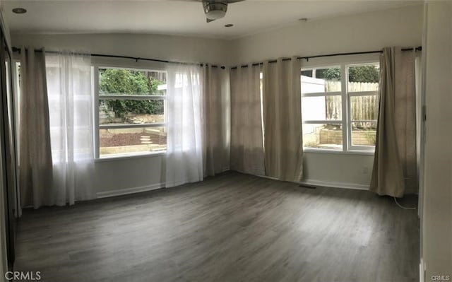 3512 Palm Ave, Manhattan Beach, CA 90266 - spare room featuring wood finished floors and baseboards