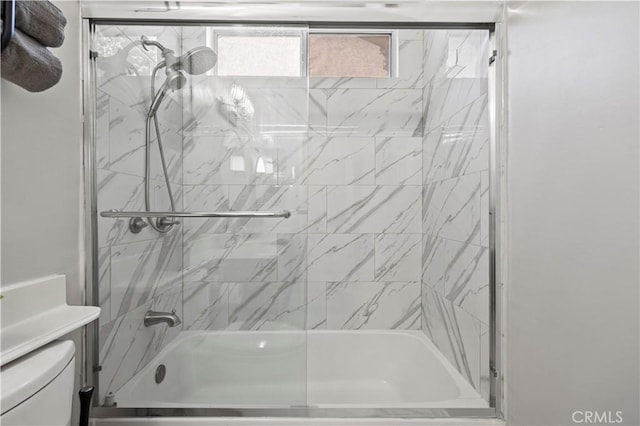 27834 Lassen St, Castaic, CA 91384 - bathroom with bath / shower combo with glass door and toilet
