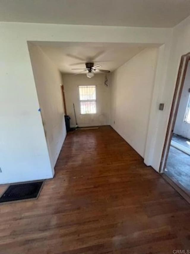 449 Citrus Ave, Imperial Beach, CA 91932 - empty room with wood finished floors and a ceiling fan