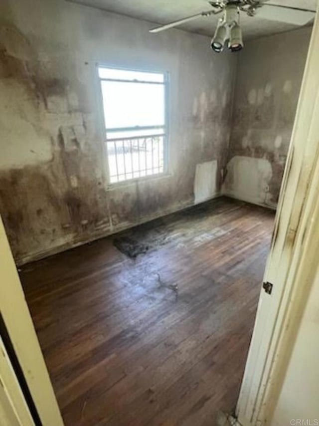 449 Citrus Ave, Imperial Beach, CA 91932 - empty room featuring hardwood / wood-style flooring and ceiling fan