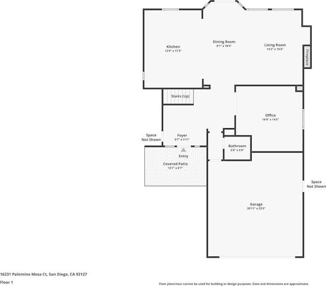 16231 Palomino Mesa Ct, San Diego, CA 92127 - property floor plan