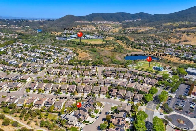 16231 Palomino Mesa Ct, San Diego, CA 92127 - view of property location with nearby suburban area and a water and mountain view