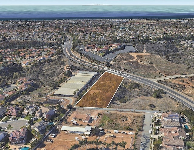 6591 Black Rail Rd, Carlsbad, CA 92011 - aerial view of property and surrounding area with nearby suburban area