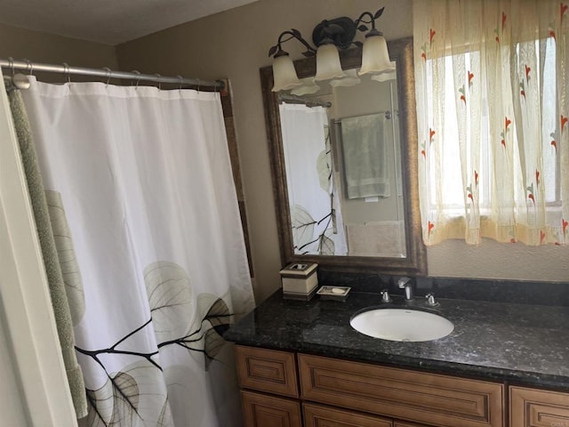 6591 Black Rail Rd, Carlsbad, CA 92011 - full bathroom with vanity and a shower with curtain
