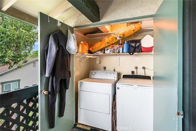23292 Orange Ave Unit 6, Lake Forest, CA 92630 - washroom featuring washing machine and clothes dryer