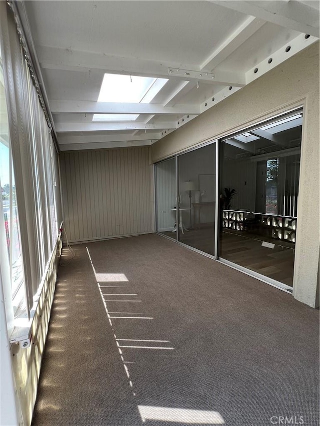 13962 El Dorado Dr Unit M2-60E, Seal Beach, CA 90740 - spare room with a skylight and carpet