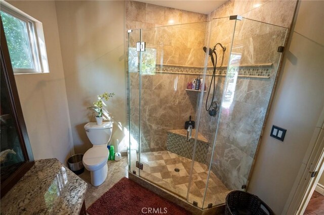 19162 Liggett St, Northridge, CA 91324 - bathroom featuring toilet and a stall shower