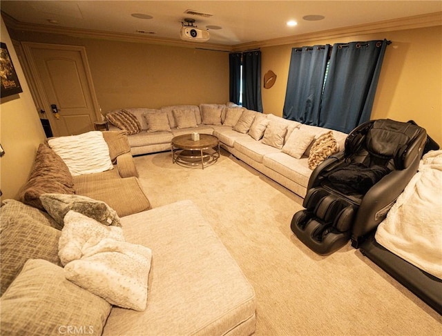 19162 Liggett St, Northridge, CA 91324 - carpeted living room with ornamental molding
