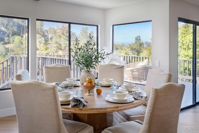 1051 Via Rancho Pkwy, Escondido, CA 92029 - dining space with wood finished floors