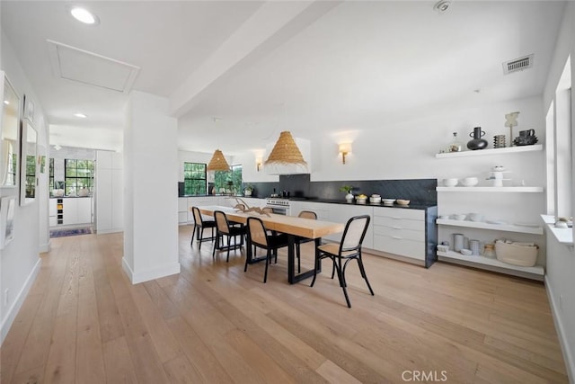 5933 Birkdale Ln, San Luis Obispo, CA 93401 - dining room with light wood-style flooring and recessed lighting